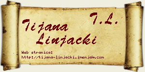 Tijana Linjački vizit kartica